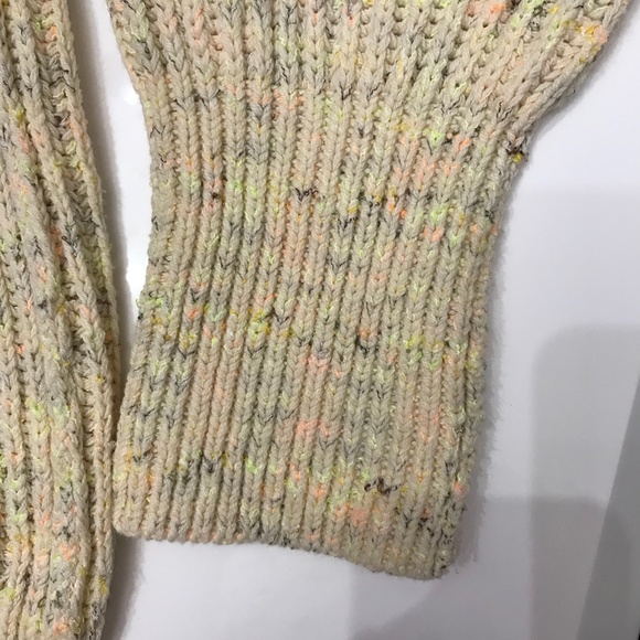 NWT Free People Leo Tunic Sweater in Sassy Peach Combo Small - Picture 8 of 15